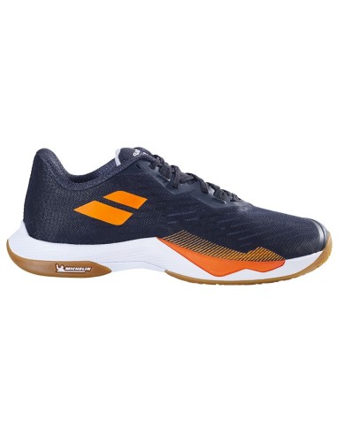 Chaussures de Badminton Babolat Shadow Tour 5 Homme  (Noir/Orange) 